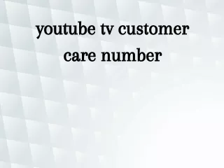 # 1-Rank (800) 704-1263 YouTube TV Customer Care Number | Youtube TV phone number