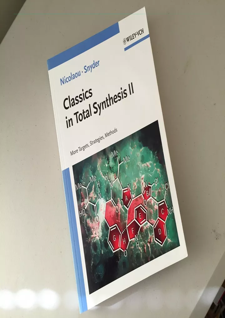 download pdf classics in total synthesis ii more