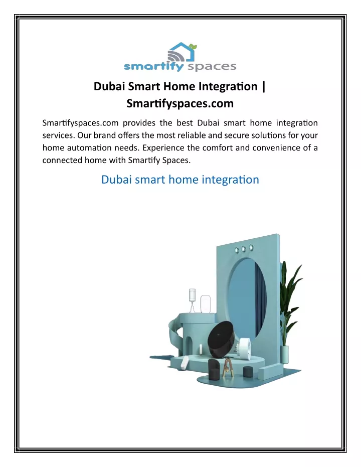 dubai smart home integration smartifyspaces com