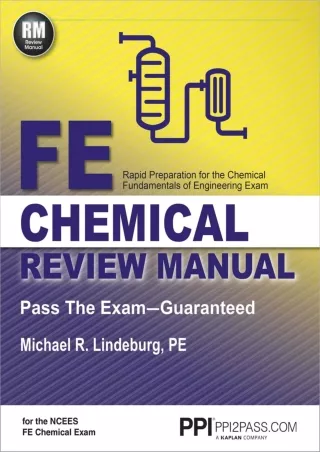 DOWNLOAD/PDF  PPI FE Chemical Review Manual – Comprehensive Review Guide for the