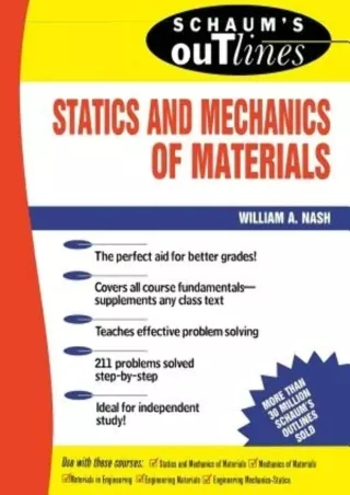 PDF_  Schaum's Outline Of Statics and Mechanics of Materials