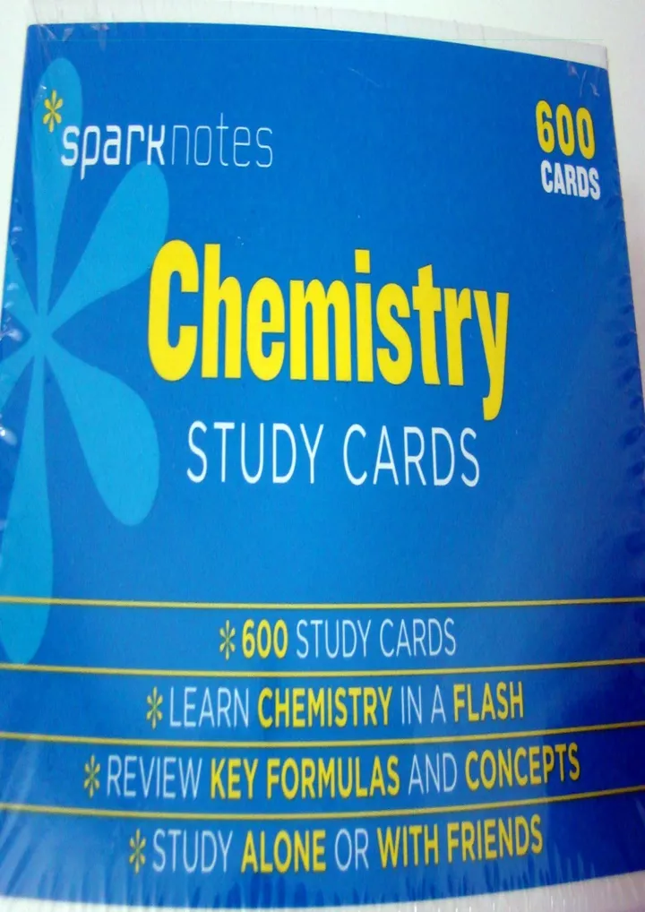 pdf chemistry sparknotes study cards volume