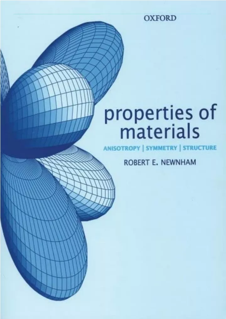 read pdf properties of materials anisotropy