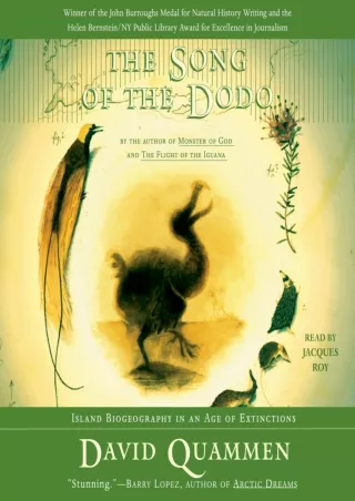 READ [PDF]  The Song of the Dodo: Island Biogeography in an Age of Extinctions
