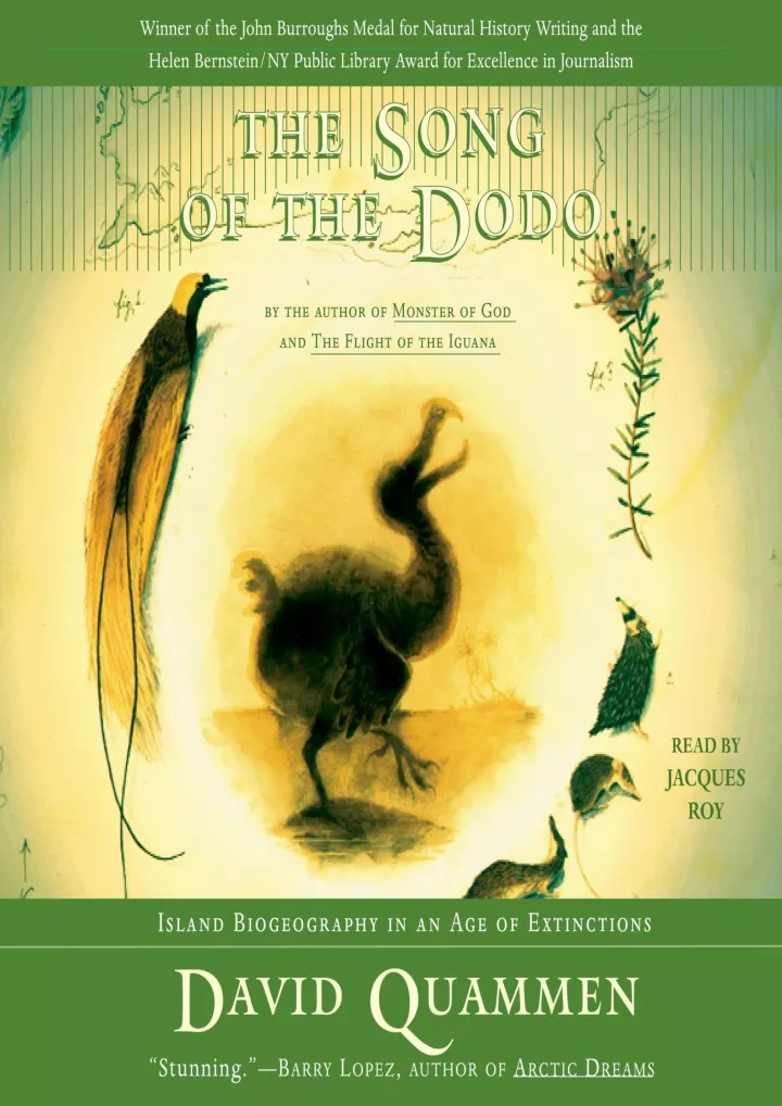 read pdf the song of the dodo island biogeography