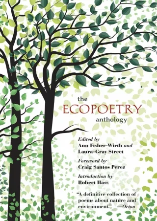 DOWNLOAD/PDF  The Ecopoetry Anthology