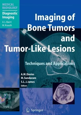 Read ebook [PDF]  Imaging of Bone Tumors and Tumor-Like Lesions: Techniques and
