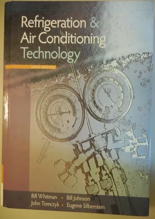 Read ebook [PDF]  Refrigeration & Air Conditioning Technology (Available Titles