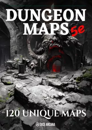 Read ebook [PDF]  Dungeon Maps 5e: 120 Maps for Game Master to Plan & Customize