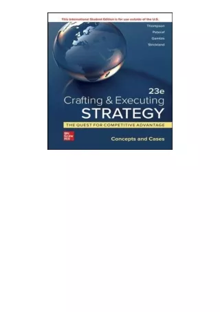 Kindle online PDF ISE Crafting and Executing Strategy The Quest for Competitive