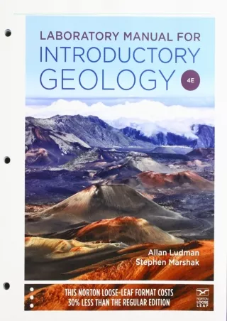 PDF/READ/DOWNLOAD  Laboratory Manual for Introductory Geology