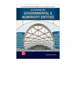 Ebook download ISE Accounting for Governmental and Nonprofit Entities for androi