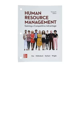 Kindle online PDF LooseLeaf for Human Resource Management Gaining a Competitive