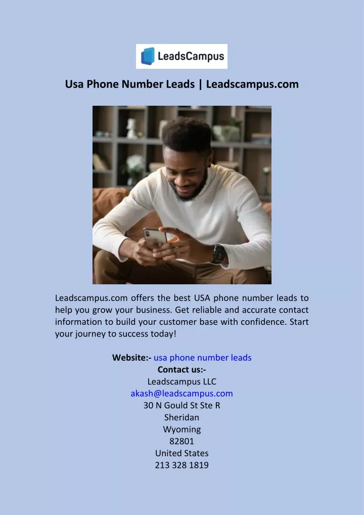 usa phone number leads leadscampus com