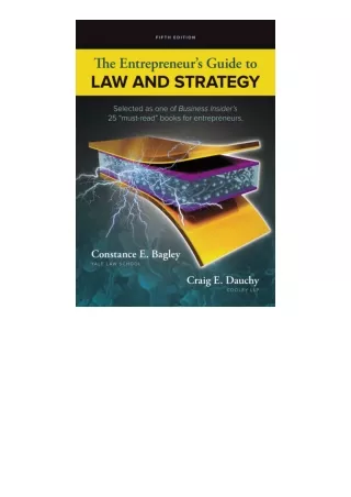 Kindle online PDF The Entrepreneurs Guide to Law and Strategy for android