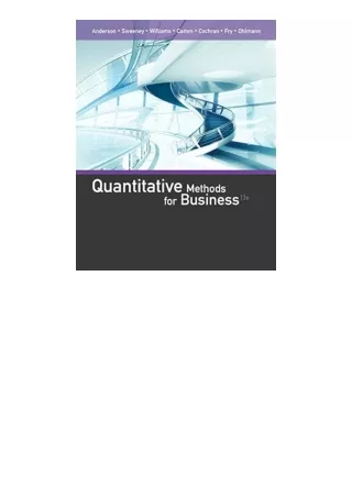 Download Quantitative Methods for Business for ipad