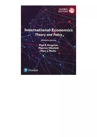 Ebook download International Economics Theory and Policy Global Edition English