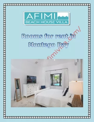 Rooms for rent in Montego Bay