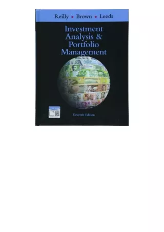 Ebook download Investment Analysis and Portfolio Management full
