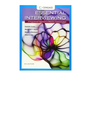 Download PDF Essential Interviewing A Programmed Approach to Effective Communica