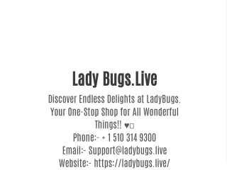 Lady Bugs.Live
