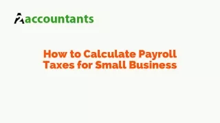 how to calculate payroll taxes for small business
