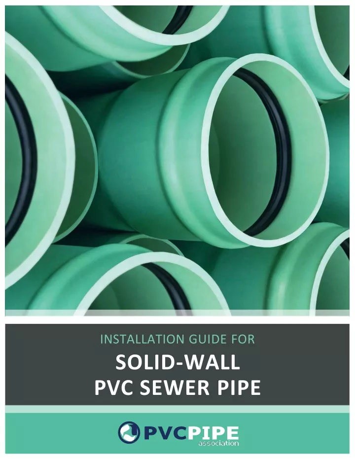 installation guide for solid wall pvc sewer pipe