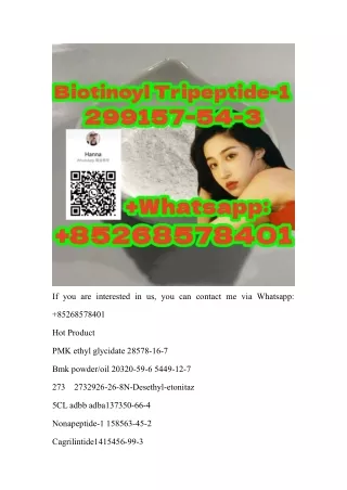 Free sample 299157-54-3Biotinoyl Tripeptide-1