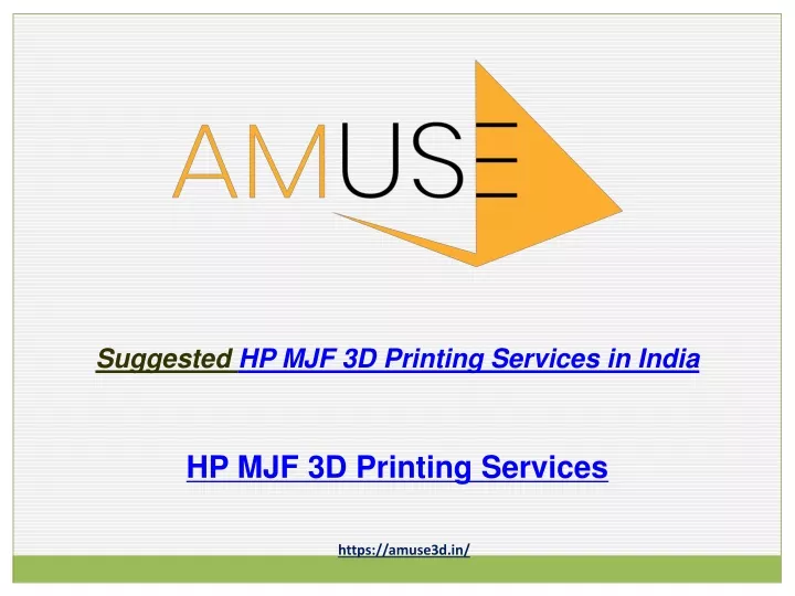 suggested hp mjf 3d printing services in india