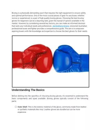 boxing is a physically demanding sport that