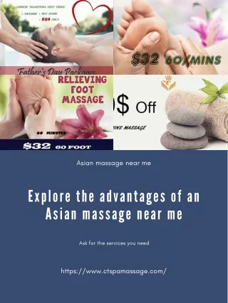 Explore the advantages of an Asian massage near me