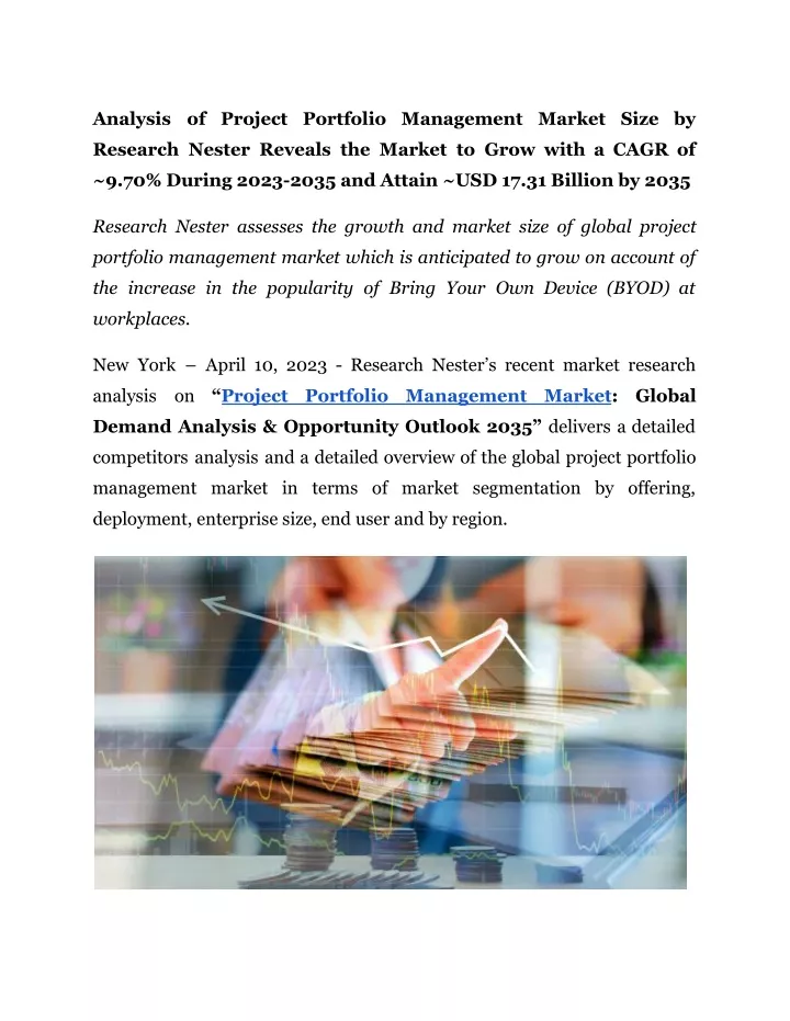 analysis of project portfolio management market
