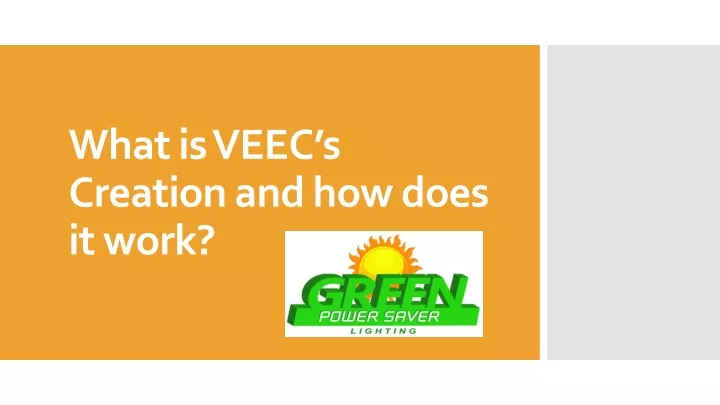 what is veec s creation and how does it work