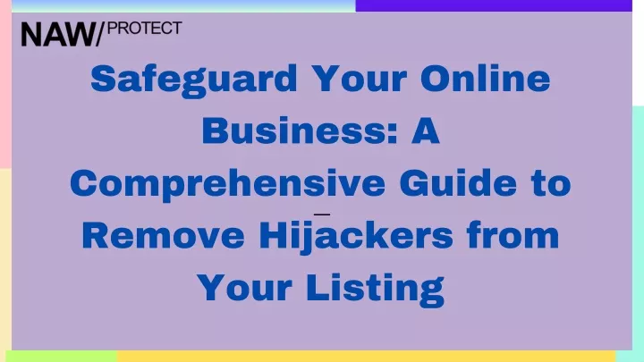 safeguard your online business a comprehensive