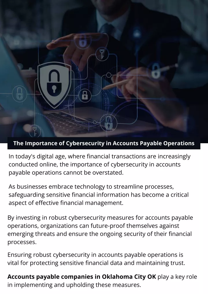 the importance of cybersecurity in accounts