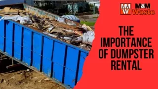 The Importance of Dumpster Rental
