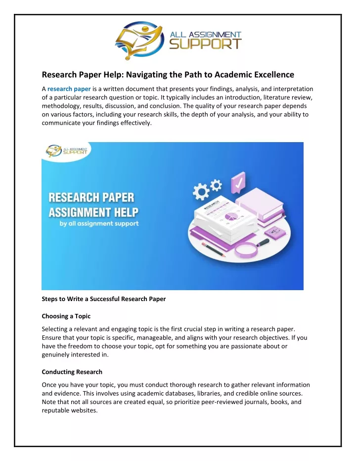 research paper help navigating the path