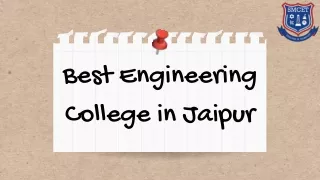 Best Engineering College in Jaipur