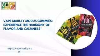 Vape Marley Modus Gummies Experience the Harmony of Flavor and Calmness