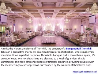 Banquet Halls Vaughan Wedding Venues Hall Thornhill