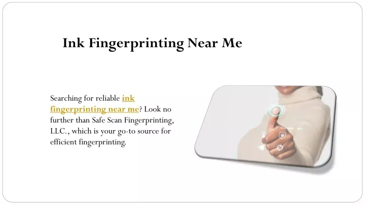 ink fingerprinting near me