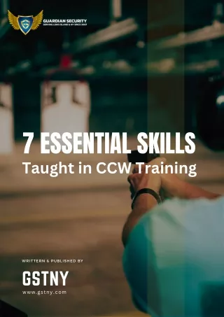 7 Essential Skills Taught in CCW Training