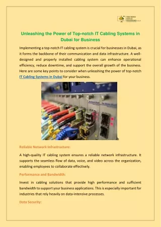 unleashing the power of top notch it cabling