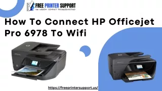 how to connect hp officejet pro 6978 to wifi