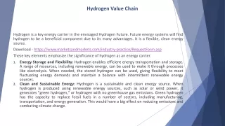 hydrogen value chain