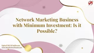 How to Succeed with Network Marketing Ideas With Low Investments?