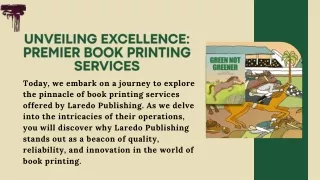 Unveiling Excellence: Premier Book Printing Services
