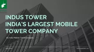 At Indus Tower We Connecting The Communities.  The Importance of Professional Cell Tower Installation in Delhi