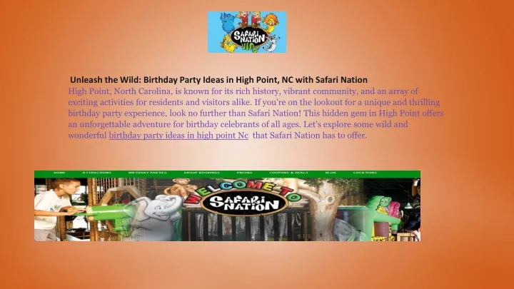 unleash the wild birthday party ideas in high