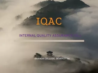Ananda College, IQAC